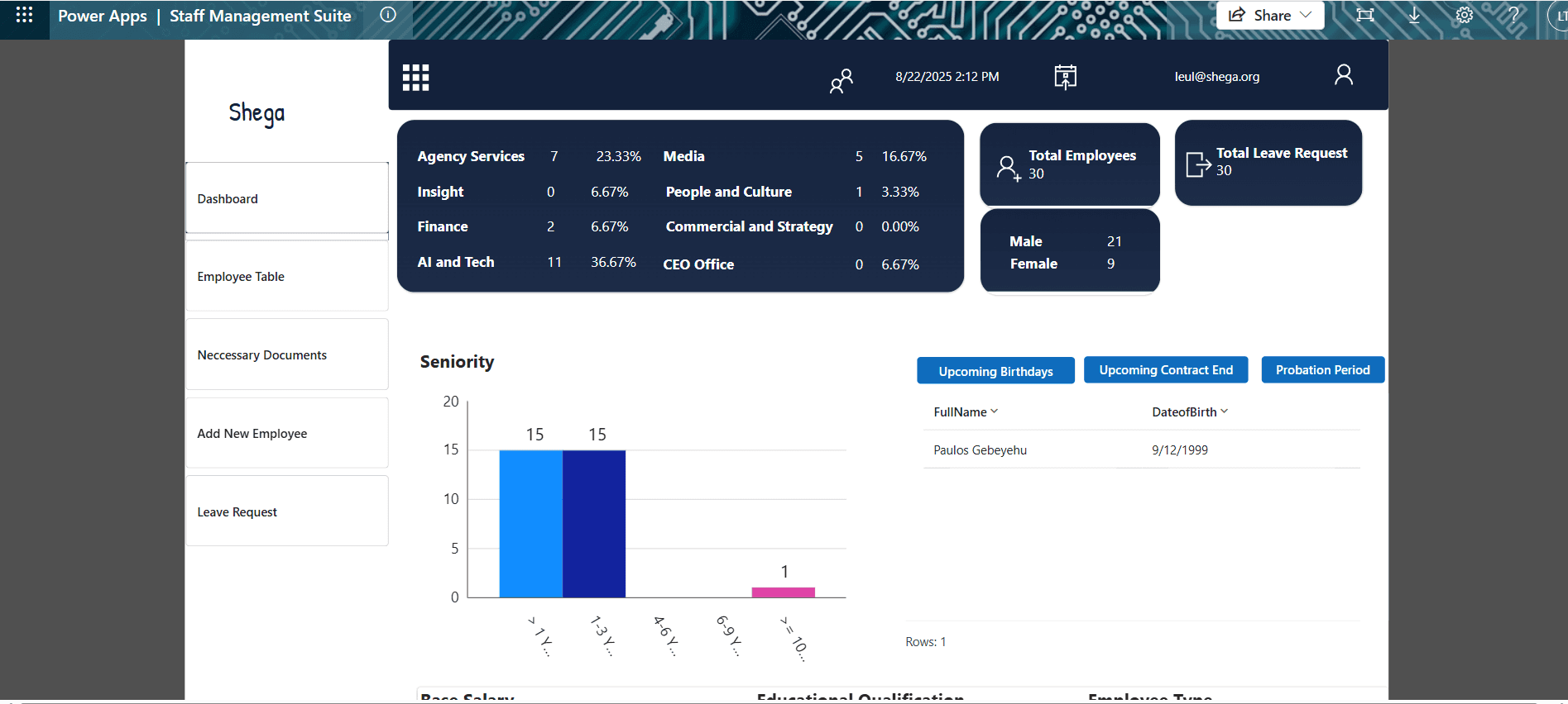 Shega HR screenshot 2